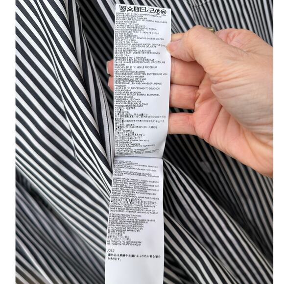 Maison Margiela Line 10 Oversized Striped Shirt Black/White Men’s US S (EU 38) - Picture 12 of 16